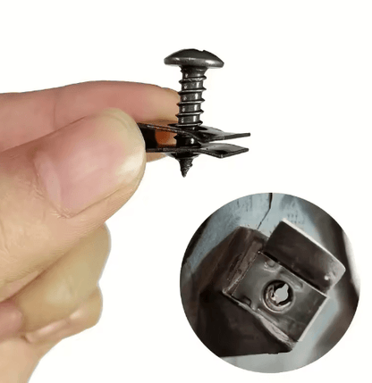 Mixed U-Type Car Trim Clips with Screws – Anti-Rust Fender & Bumper Fastener Kit for Automotive Repairs