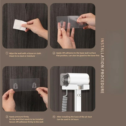 2200W Professional Silent Wall-Mounted Hotel Bathroom Hair Dryer