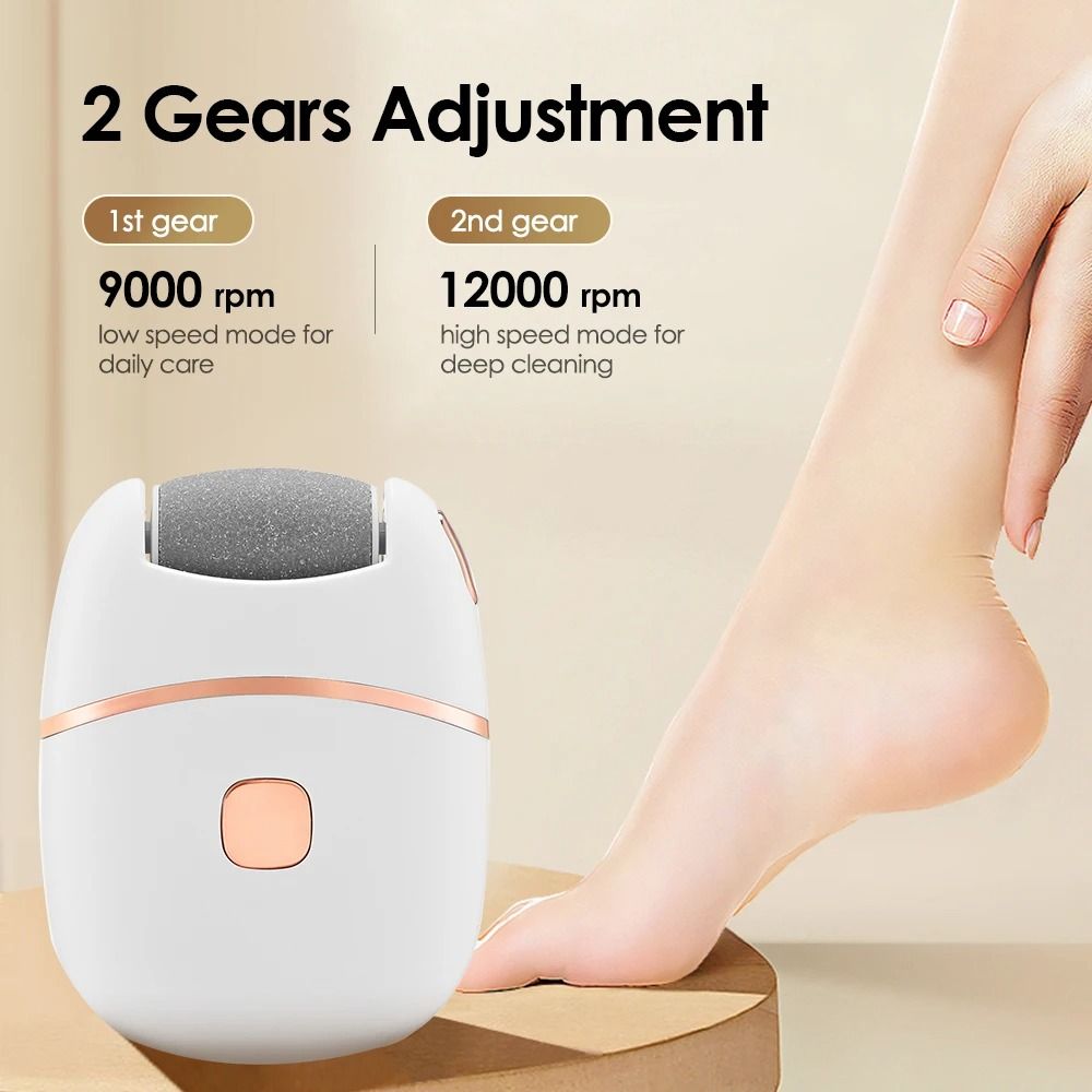 Portable Rechargeable Electric Foot Grinder & Ergonomic Callus File