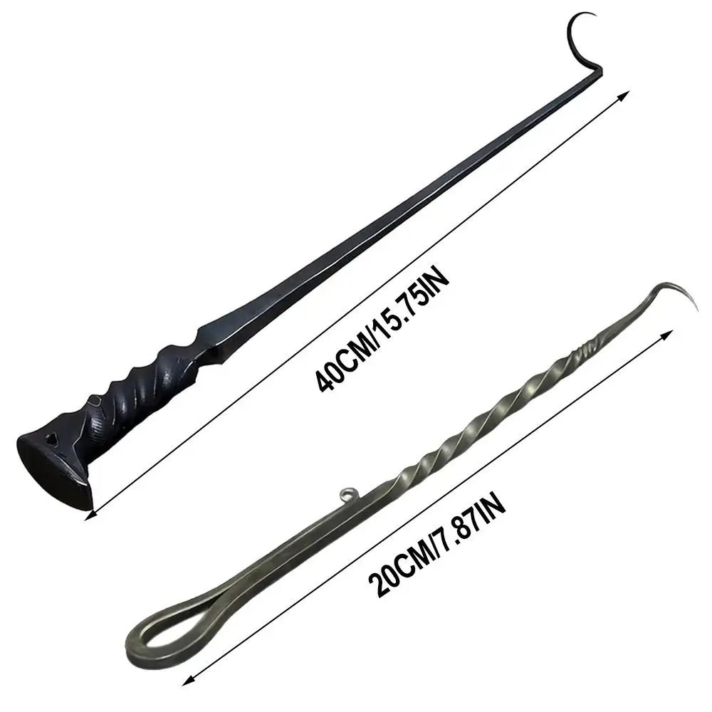 Stainless Steel BBQ Food Flipper Grill Turner Hook