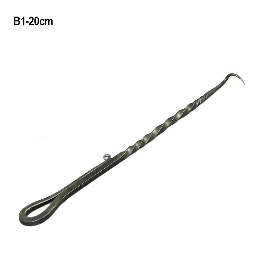 Stainless Steel BBQ Food Flipper Grill Turner Hook