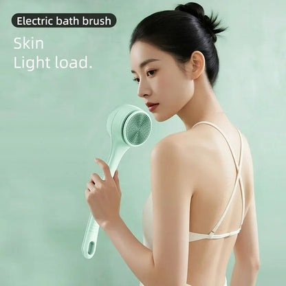 Dual-Handle Electric Bath Body Scrubber & Back Cleaning Tool