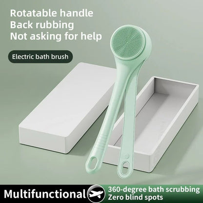 Dual-Handle Electric Bath Body Scrubber & Back Cleaning Tool
