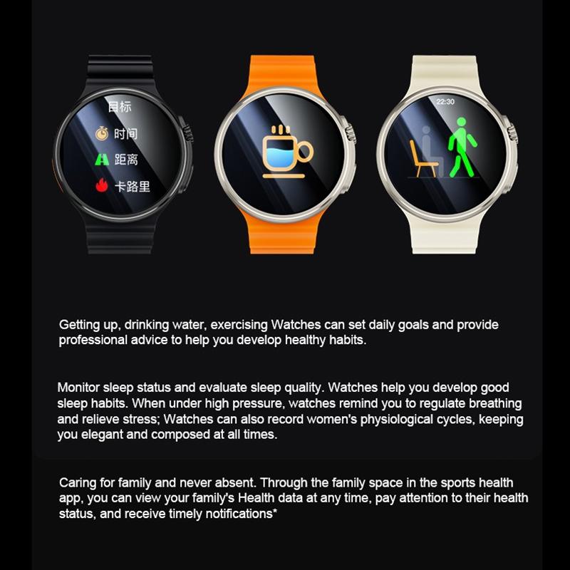V3 Ultra Max Bluetooth Calling Smartwatch with 1.6 Inch Round Display and Blood Oxygen Monitor