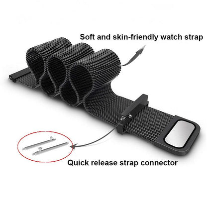 Garmin Lily 2 Milanese Watch Band 14mm Stainless Steel Watch Strap Adjustable Magnetic Mesh Bracelet