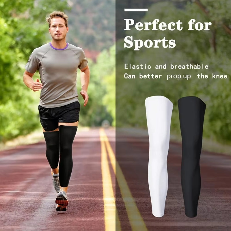 Summer UV Protection Leg Sleeves Breathable Anti Slip Cycling Running Leg Covers