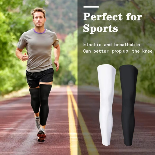 Summer UV Protection Leg Sleeves Breathable Anti Slip Cycling Running Leg Covers