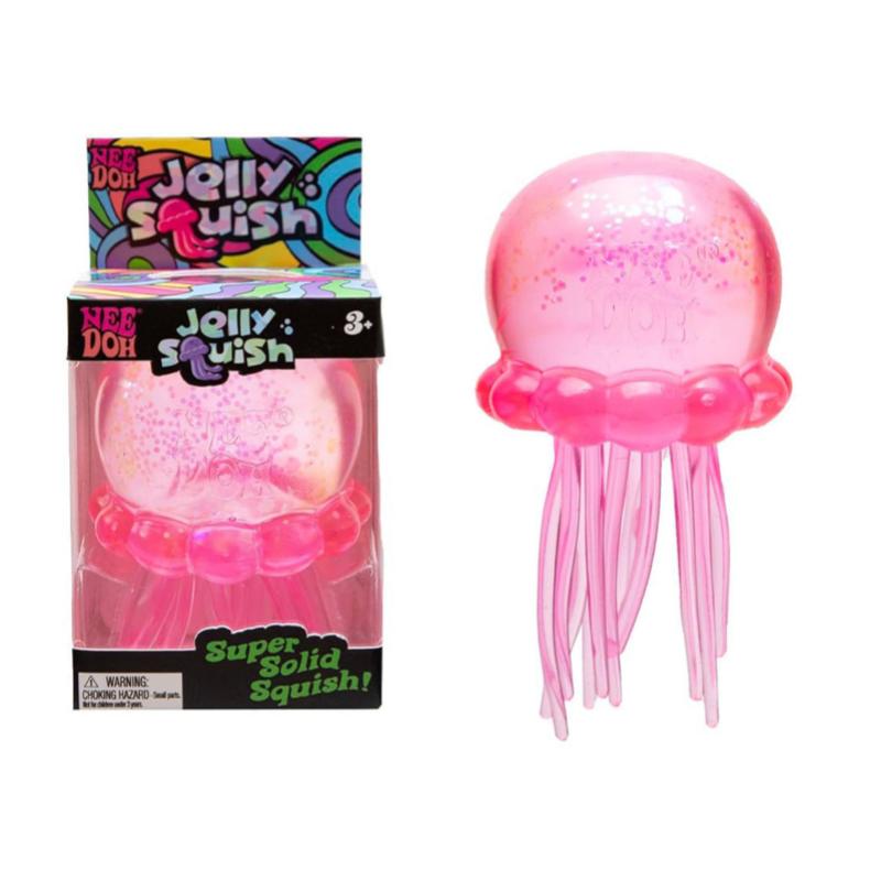 NeeDoh Fuzz Ball Jellyfish Stress Relief Toy Blind Box Sensory Squishy Fidget Gift