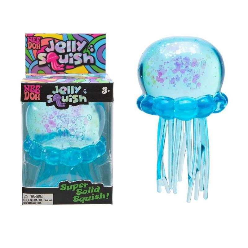 NeeDoh Fuzz Ball Jellyfish Stress Relief Toy Blind Box Sensory Squishy Fidget Gift
