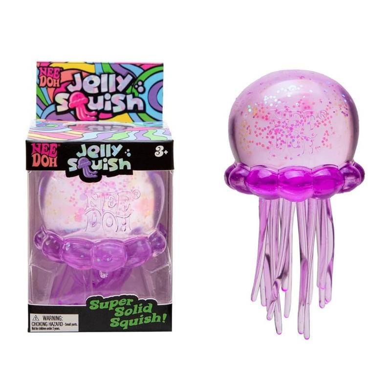 NeeDoh Fuzz Ball Jellyfish Stress Relief Toy Blind Box Sensory Squishy Fidget Gift
