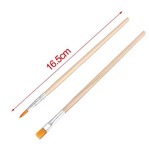 10-Piece Fine Detail Paint Brush Set – Wood Handle Brushes for Watercolor, Acrylic, Oil & Calligraphy