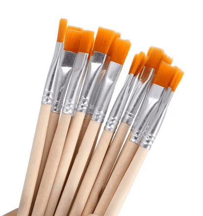 10-Piece Fine Detail Paint Brush Set – Wood Handle Brushes for Watercolor, Acrylic, Oil & Calligraphy