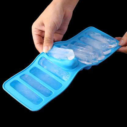 FlexFreeze Silicone Ice Cube Mold Long Ice Cube Tray for Chocolate, Cookies & DIY Treat