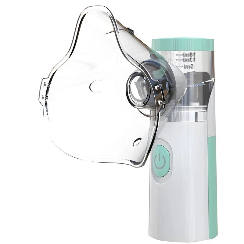 Portable Mesh Nebulizer with Adult and Child Masks for Quiet Inhalation Therapy