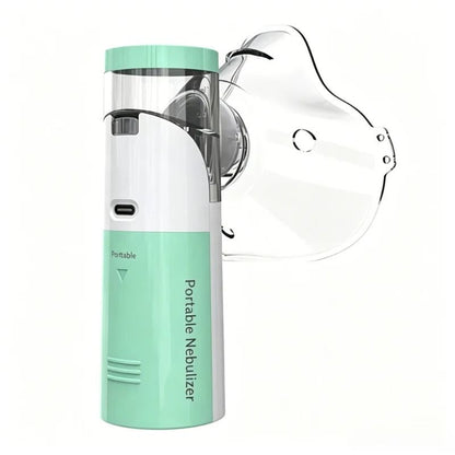 Portable Mesh Nebulizer with Adult and Child Masks for Quiet Inhalation Therapy