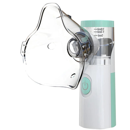 Portable Mesh Nebulizer with Adult and Child Masks for Quiet Inhalation Therapy
