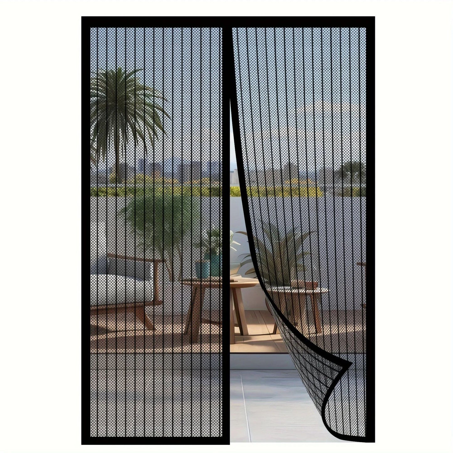 Magnetic Screen Door Heavy Duty Mesh Door Curtain
