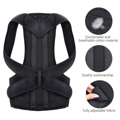Full Back Scoliosis Posture Corrector & Lumbar Support Brace