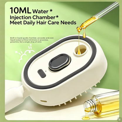 Electric Scalp Massager Steam Hair Brush with Self Cleaning & Rechargeable Spray Comb