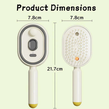 Electric Scalp Massager Steam Hair Brush with Self Cleaning & Rechargeable Spray Comb