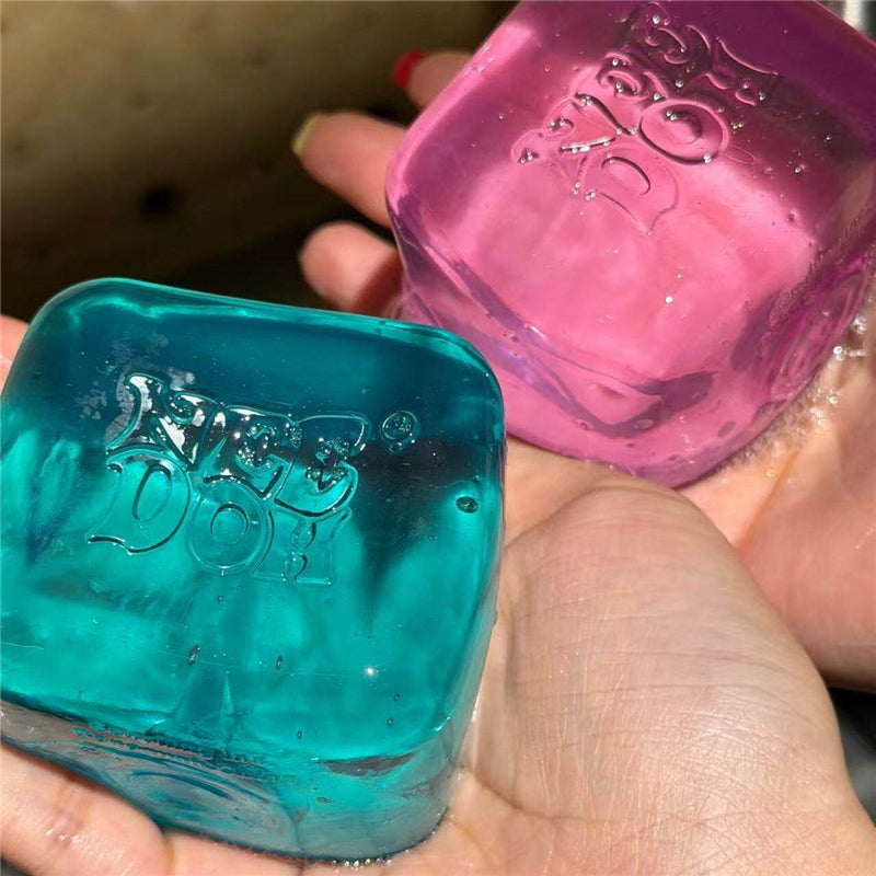NeeDoh Nice Cube Squishy Stress Toy for Adults & Kids Sensory Fidget Toy for Stress & Focus