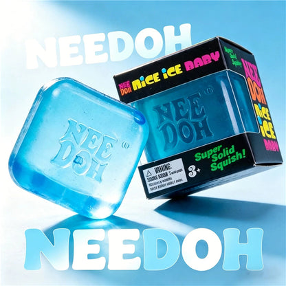 NeeDoh Nice Cube Squishy Stress Toy for Adults & Kids Sensory Fidget Toy for Stress & Focus