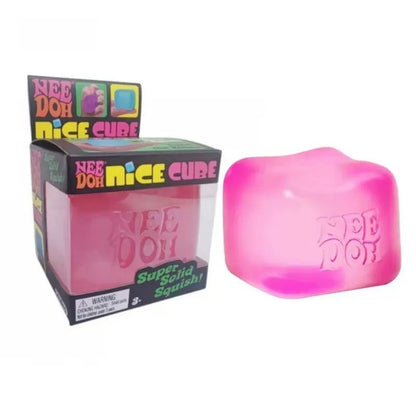 NeeDoh Nice Cube Squishy Stress Toy for Adults & Kids Sensory Fidget Toy for Stress & Focus
