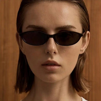 Retro Oval Sunglasses Set for Women Cat Eye UV Vintage Shades