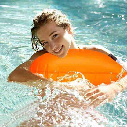 Open Water Inflatable Swim Buoy Tow Float with Waterproof Storage & Adjustable Waist Belt