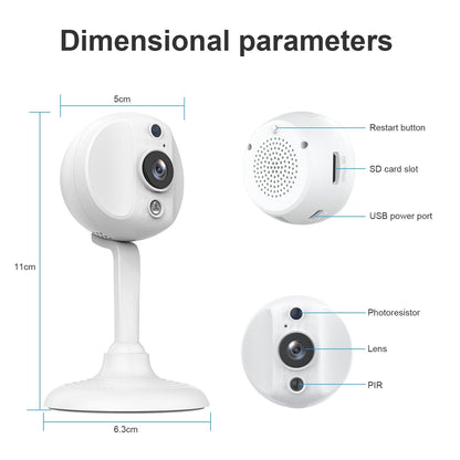 S20 Smart WiFi Security Camera with HD Two Way Audio Night Vision Motion Detection