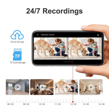 S20 Smart WiFi Security Camera with HD Two Way Audio Night Vision Motion Detection
