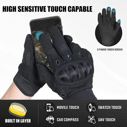 Full Finger Anti-Skid Touch Screen Tactical Combat Gloves