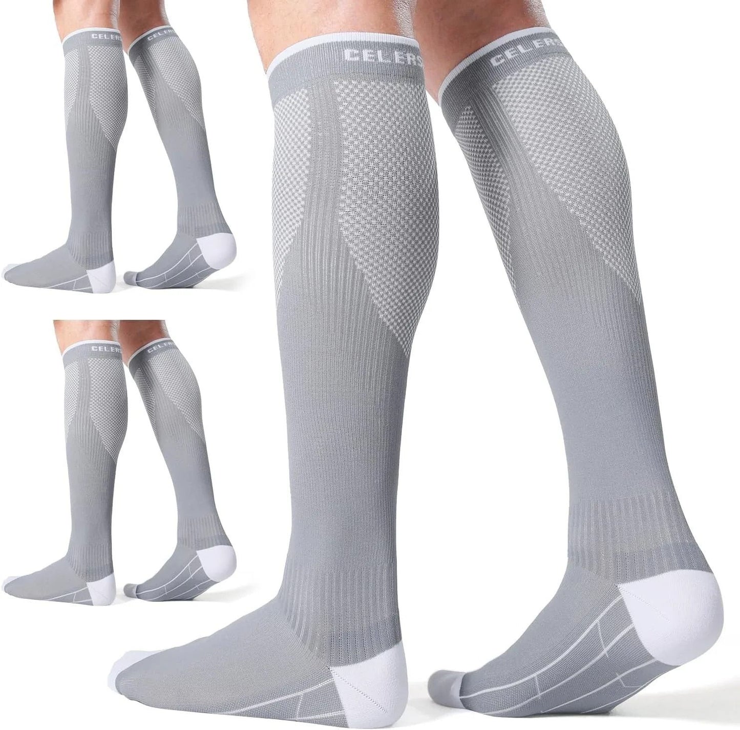 20 to 30 mmHg Compression Socks for Running and Leg Support