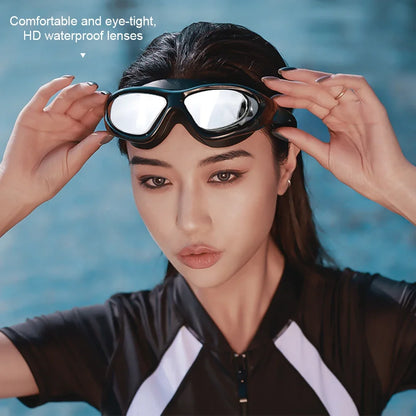 HD Anti Fog Swimming Goggles for Adults Soft Silicone Waterproof Swim Glasses