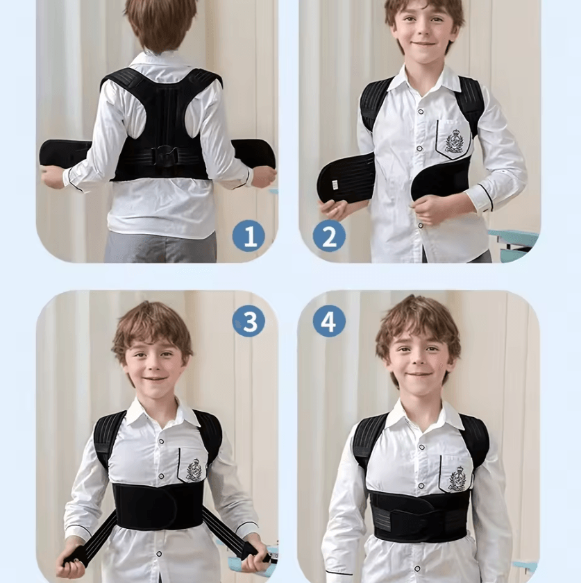 Adjustable Kids Posture Corrector Back Brace for Students and Everyday Back Support