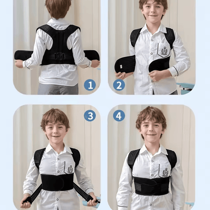 Adjustable Kids Posture Corrector Back Brace for Students and Everyday Back Support