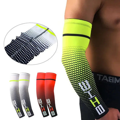 Unisex Cooling Sports Arm Sleeves with UV Sun Protection