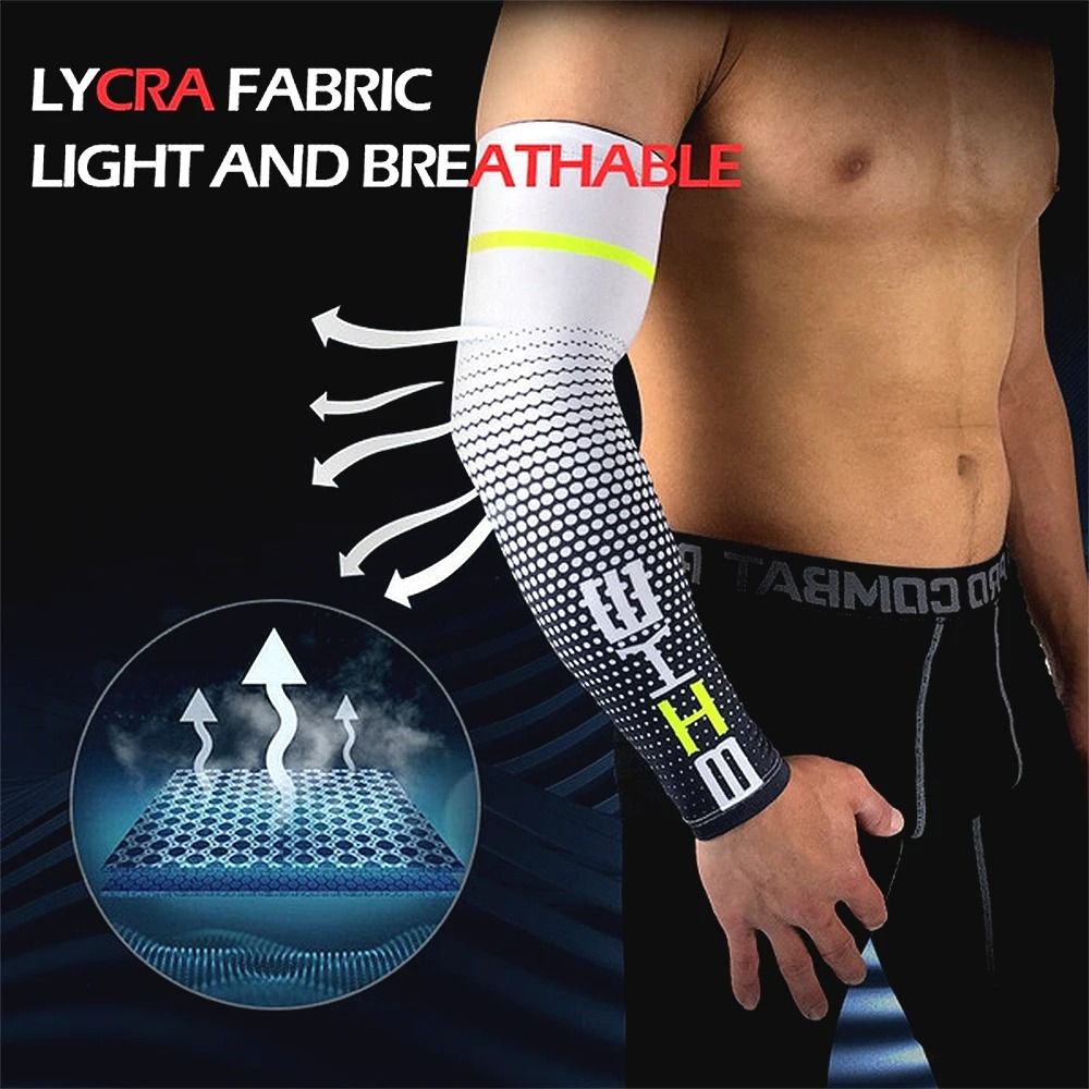 Unisex Cooling Sports Arm Sleeves with UV Sun Protection