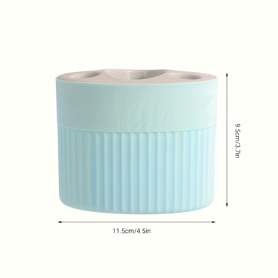 4 Slot Toothbrush Holder Bathroom Organizer with Drainage Toothpaste Stand