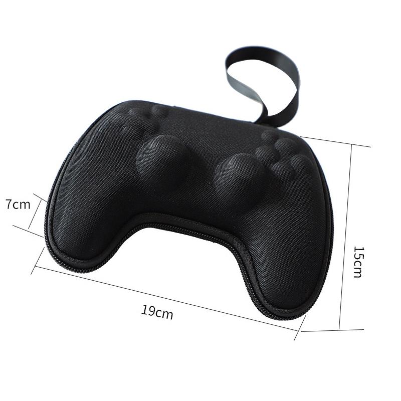Portable PS5 Controller Case EVA Hard Shell Protective Storage Travel Bag