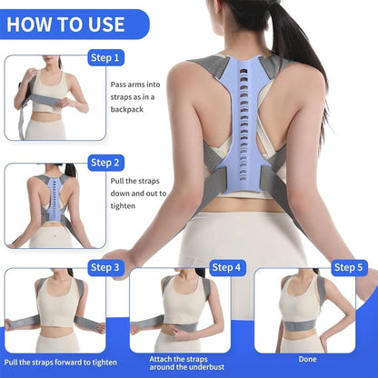 Adjustable Upper Back Posture Corrector for Men and Women