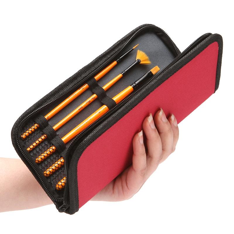 10 in 1 Watercolor Paint Brushes Artist Paint Brush Set with Nylon Bristles Wooden Handles and Storage Bag