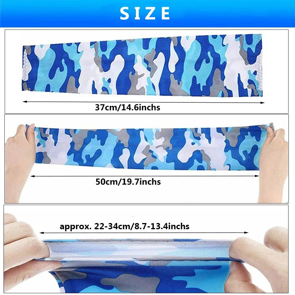 CoolShield Cooling Arm Sleeves UV Protection Sun Sleeves 2 Pairs for Running Cycling Fishing