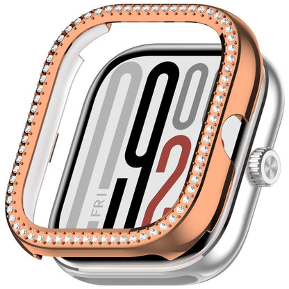 For Redmi Watch 5 Protective Case Single Row Diamond PC Watch Cover Half Coverage Bumper