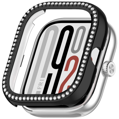 For Redmi Watch 5 Protective Case Single Row Diamond PC Watch Cover Half Coverage Bumper