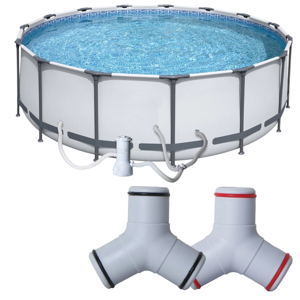 Pool Hose Adapter Way Connector for Intex Pools & Flow Management