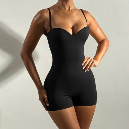 Women's Bustier Jumpsuit Sleeveless Skinny Playsuit Summer Streetwear Romper