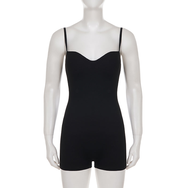 Women's Bustier Jumpsuit Sleeveless Skinny Playsuit Summer Streetwear Romper