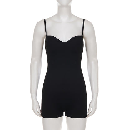 Women's Bustier Jumpsuit Sleeveless Skinny Playsuit Summer Streetwear Romper