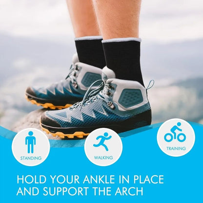 PolyFlex Ankle Support Sleeve Compression Ankle Brace for Men and Women